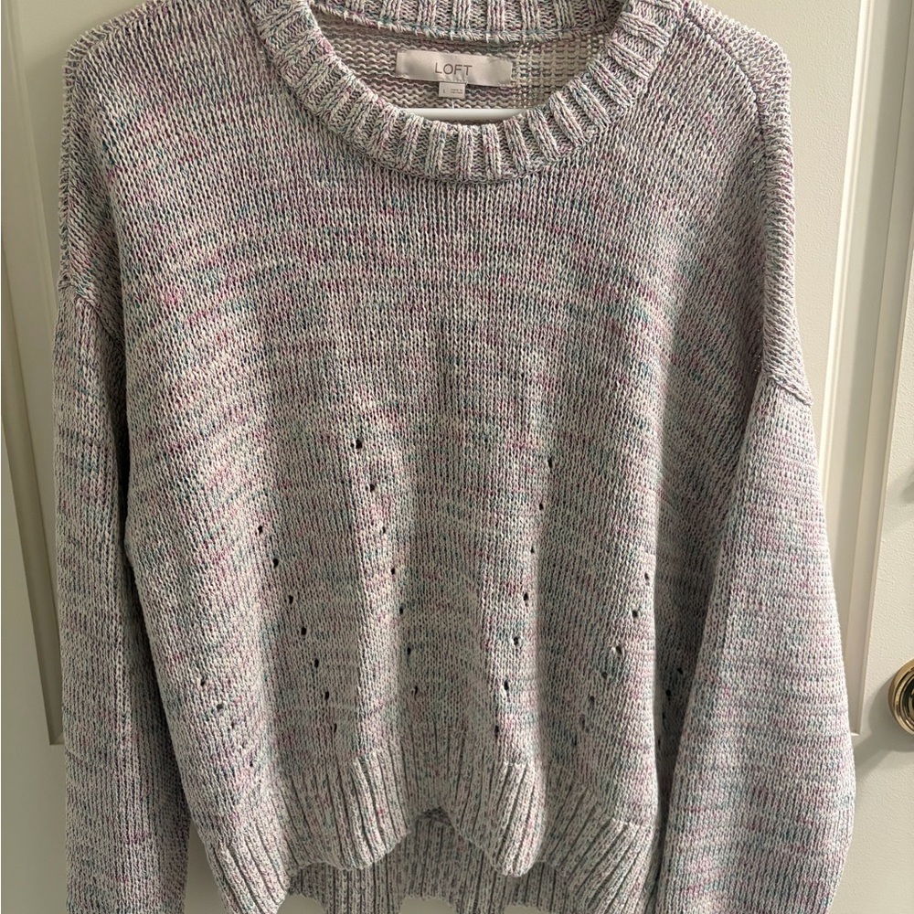 LOFT Women's Multicolor Knit Sweater